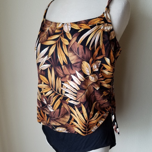 Silhouette Solutions One Piece Swimsuit Leaves - Picture 4 of 8